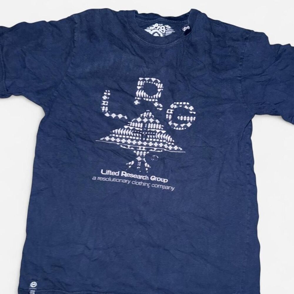 LRG Men's Navy Blue T-shirt